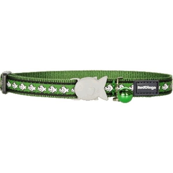 Red Dingo Red Dingo CC-RF-GR-SM Cat Collar Reflective Green CC-RF-GR-SM